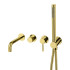Смеситель для ванны встроенный Boheme Uno Gold, 464-3-G