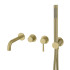 Смеситель для ванны встроенный Boheme Uno Matt Gold, 464-3-MG