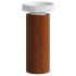 Раковина накладная Corian 400*130 Calacatta + Пьедестал для раковины Corian 300*720 Red Wood