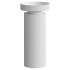 Раковина накладная рифленая Corian 400*130 Matte white + Пьедестал для раковины рифленый Corian 300*720 Matte white