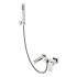Смеситель для ванны с душем Boheme Qubic Brushed Nickel, 473-NB