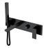 Смеситель для ванны встроенный Boheme Qubic Matt Black, 474-2-B