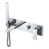 Смеситель для ванны встроенный Boheme Qubic Chrome, 474-2-CR