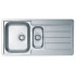 Мойка LINE 10 NAT-90 980X500 в компл. с сифоном 1130555,