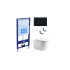 Set AQUATEK КЛАССИК cm (рама AQUATEK Standard INS-0000012 с звукоиз.прокладкой+крепеж KKI-0000002+кнопкаKDI-0000012+унитаз КЛАССИК AQ1112-00 с крышкой-сиденьем soft-close)