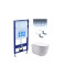 Set AQUATEK КЛАССИК (рама AQUATEK Standard INS-0000012 с звукоиз.прокладкой+крепеж KKI-0000002+кнопкаKDI-0000010+унитаз КЛАССИК AQ1111-00 с крышкой-сиденьем soft-close)