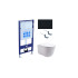Set AQUATEK КЛАССИК (рама AQUATEK Standard INS-0000012 с звукоиз.прокладкой+крепеж KKI-0000002+кнопкаKDI-0000012+унитаз КЛАССИК AQ1111-00 с крышкой-сиденьем soft-close)