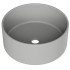 AQD ESPIRAL Раковина накладная круглая D400, серый матовый