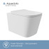 AQD MACIO Plus Унитаз подвесной 525*345 безободковый, Tornado, сиденье с микролифтом, белый матовый