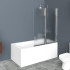 Душевая шторка на ванну BelBagno UNO-V-21-90/150-P-Cr-L