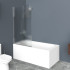 Душевая шторка на ванну BelBagno UNO-V-1-90/150-P-Cr-L Душевая шторка на ванну BelBagno UNO-V-1-90/150-P-Cr-L