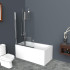 Душевая шторка на ванну BelBagno UNO-V-21-100/150-C-Cr Душевая шторка на ванну BelBagno UNO-V-21-100/150-C-Cr