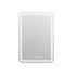зеркало LED DESIGN PRO 050 55 хол. тепл. cвет часы с подсветкой прямоугольное