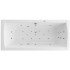Ванна Excellent Aquaria Lux Slim 180x80 "ULTRA" (хром)