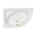 Ванна WHITECROSS Aquarella 170x110 (левая) "ULTRA" (золото)