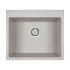 Мойка кварцевая KANTE, PM106052-GR, серый, 600х520 мм, Paulmark