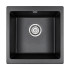 Мойка кварцевая BRILON, PM104546-BL, черный, 445х460, подст. мон. Paulmark
