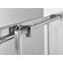 Душевая дверь Alpha VDS-3AL110CLB, 1100, черный, стекло прозрачное